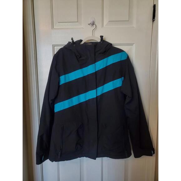 Roxy Jacket Women's XL Ski Snowboarding Winter Full Zip Velco Snap Pockets Y2K - Picture 1 of 9